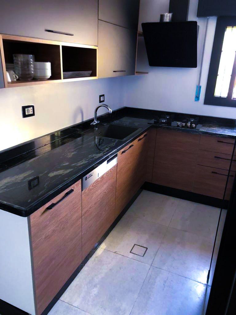 Installation of Black Forest granite Kitchens