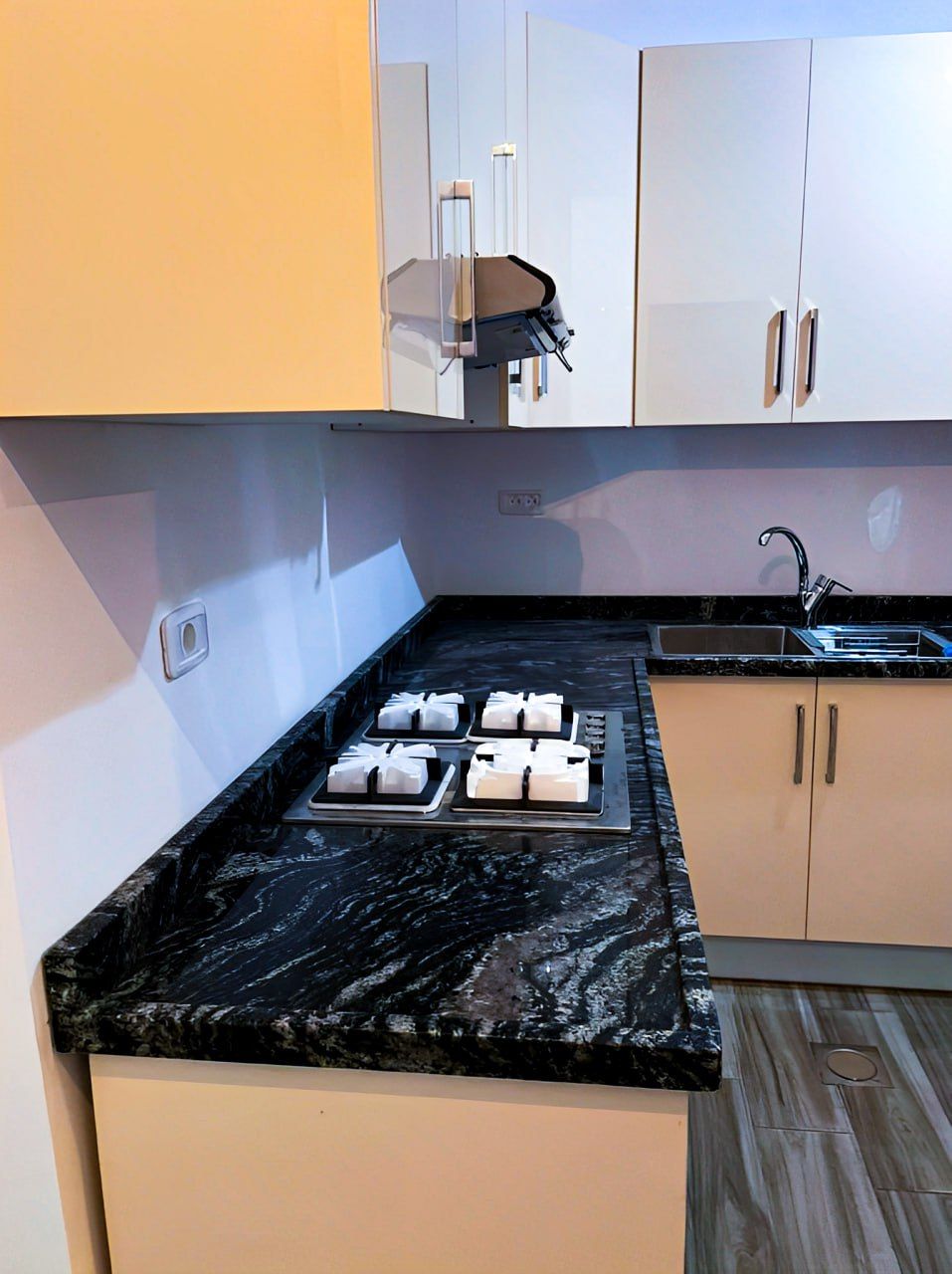 Installation of Black Forest granite Kitchens